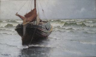 ”Verlaten” ”schilderij